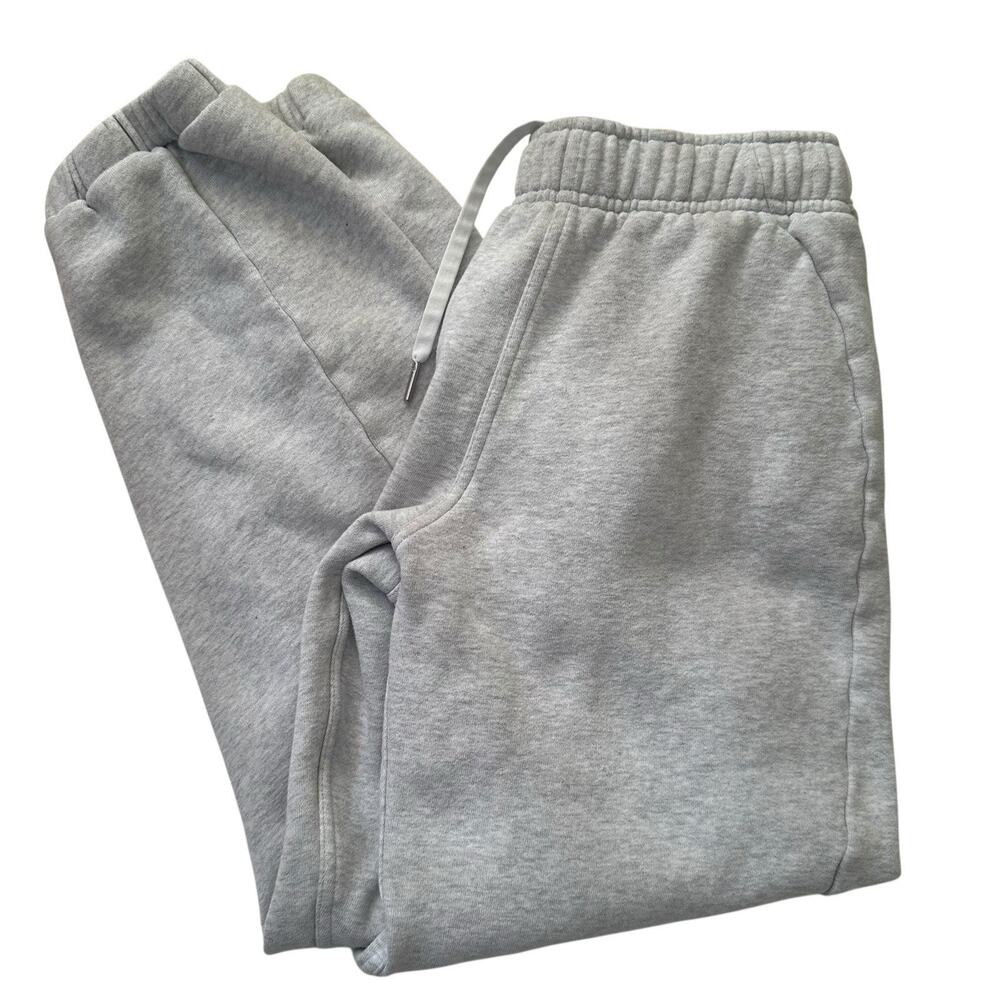 Lululemon Sweatpants Womens Sz S Joggers Fleece Gray Heather 27 Inseam 25 Waist